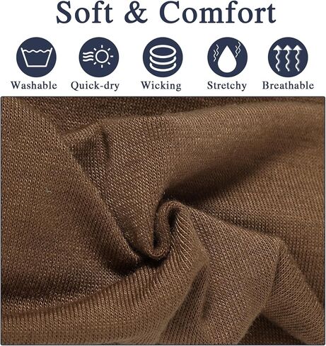 8 قطع من عصابات الرأس المقاومة للانزلاق للنساء، عصابات رأس للتمرين للنساء، عصابات شعر رياضية أنيقة، عصابات رأس مرنة واسعة للنساء، قماش قطني ناعم قابل للتمدد في الهواء الطلق والجري in Kuwait