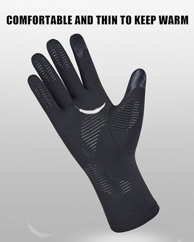 قفازات الجري RIGWARL خفيفة الوزن تعمل باللمس ودافئة مضادة للانزلاق بطانات قفازات للرجال والنساء الرياضية in Kuwait