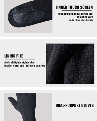 قفازات الجري RIGWARL خفيفة الوزن تعمل باللمس ودافئة مضادة للانزلاق بطانات قفازات للرجال والنساء الرياضية in Kuwait