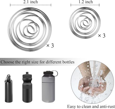 6 PCS Shaker Balls استبدال زجاجة شاكر 2 أحجام كرات خلط الفولاذ المقاوم للصدأ لشراء البروتين ، زجاجة الشرب in Saudi Arabia