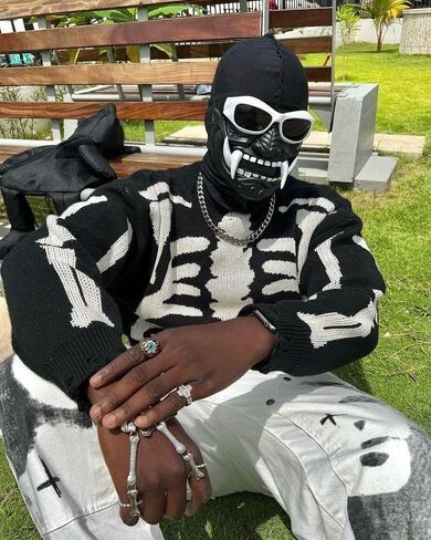 Aelfric Eden Skeleton Sweater Crew Neck Vintage Oversized Long Sleeve Y2k Pullover Skull Halloween Sweater in Saudi Arabia