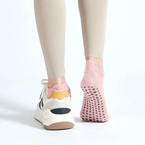 جوارب بيلاتيس للسيدات، جوارب يوجا غير قابلة للانزلاق، جوارب طويلة غير قابلة للانزلاق من أجل بار نقي، باليه، تمرينات الرقص، 3 عبوات in Kuwait