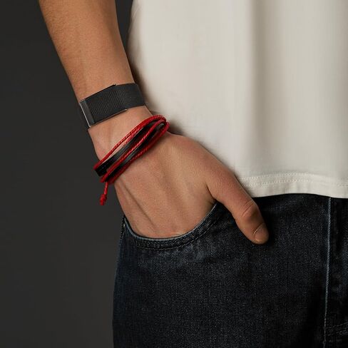 Bolesi Nylon Wristbands Compatible with Whoop 4.0 Fitness&Activity Tracker,Soft Stretchy Breathable Fabric Elastic Washable Sports Loop Strap for Women Men.Deep Black in Saudi Arabia