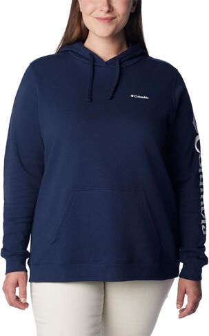 Columbia Women's Trek Graphic Hoodie, Collegiate Navy/White, 3X Plus in Saudi Arabia