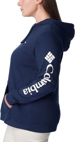 Columbia Women's Trek Graphic Hoodie, Collegiate Navy/White, 3X Plus in Saudi Arabia