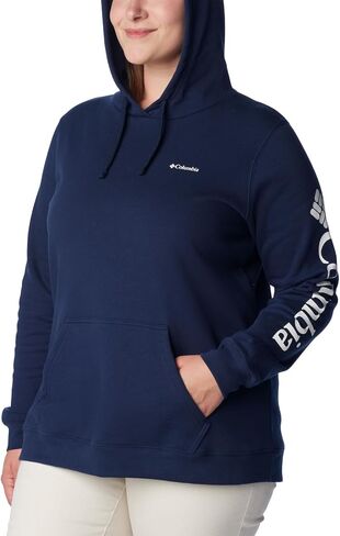 Columbia Women's Trek Graphic Hoodie, Collegiate Navy/White, 3X Plus in Saudi Arabia