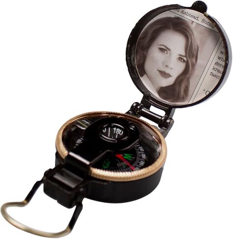 صورة Peggy Carter Compass Metal 1/1 Scale Captain's Compass Prop with Carter Photo Movie Prop Prop Home Trouglible Home/Her in Saudi Arabia