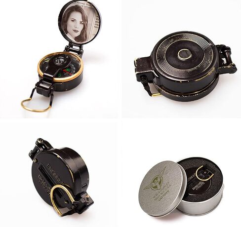 صورة Peggy Carter Compass Metal 1/1 Scale Captain's Compass Prop with Carter Photo Movie Prop Prop Home Trouglible Home/Her in Saudi Arabia