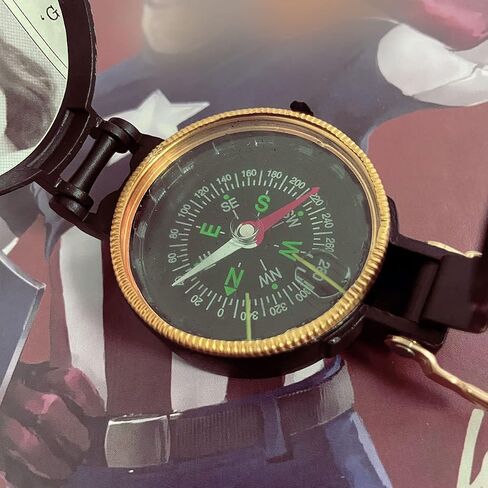 صورة Peggy Carter Compass Metal 1/1 Scale Captain's Compass Prop with Carter Photo Movie Prop Prop Home Trouglible Home/Her in Saudi Arabia