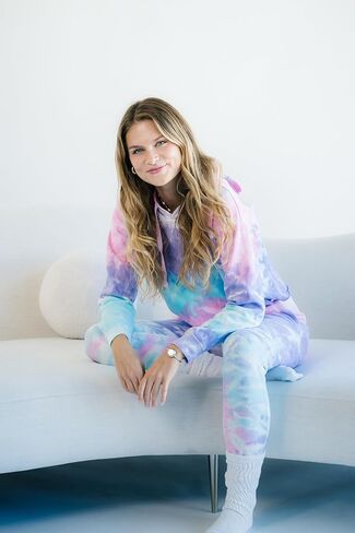 Colortone Ladies Tie Dye Joggers - Warm Lounge Tie-Dye Sweatpants for Women in Kuwait