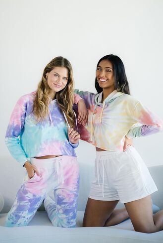 Colortone Ladies Tie Dye Joggers - Warm Lounge Tie-Dye Sweatpants for Women in Kuwait