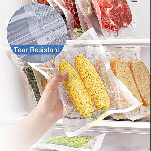 Vacuum Sealer Custom Length Vacuum Sealer Bags, Sealer Bags 8" x 50' Rolls 2 pack for Food Saver, Seal a Meal, Commercial Grade, BPA Free, Great for vac storage,Meat Cheese Dry Goods in Saudi Arabia