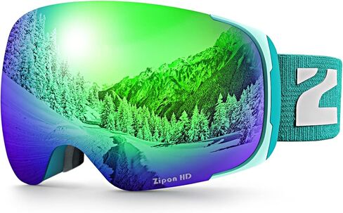 ZIONOR Ski Goggles, Z1 Zipon HD Lens Snow Snowboard Goggles for Men Women Adult in Kuwait