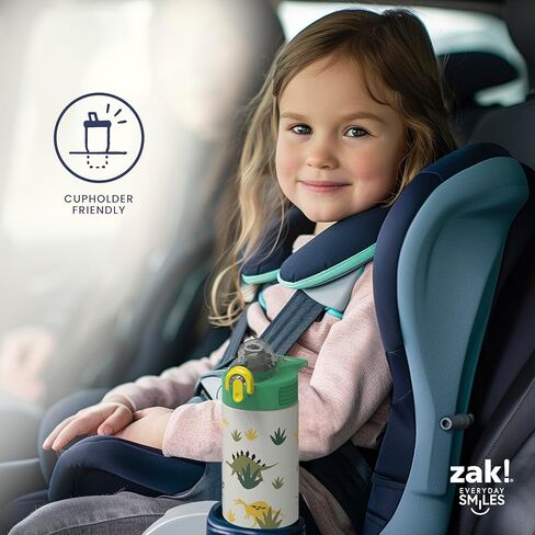 Zak تصمم زجاجة ماء Barbie Sage Kids للمدرسة أو السفر ، زجاجة مياه من الفولاذ المقاوم للصدأ 19 أوقية مع قش ، مقبض ، وغطاء مقاوم للتسرب ، منبثقة (باربي) in Kuwait