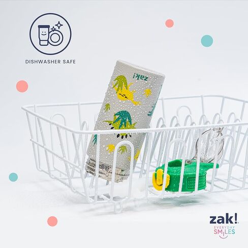 Zak تصمم زجاجة ماء Barbie Sage Kids للمدرسة أو السفر ، زجاجة مياه من الفولاذ المقاوم للصدأ 19 أوقية مع قش ، مقبض ، وغطاء مقاوم للتسرب ، منبثقة (باربي) in Kuwait