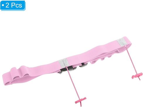 PATIKIL Triathlon Belt Bib Holder, 2 Pack Elastic Marathon Race Number Belt Marathon Running Race Belt with 6 Gel Loops for Marathon Racing Cycling, Pink in Saudi Arabia