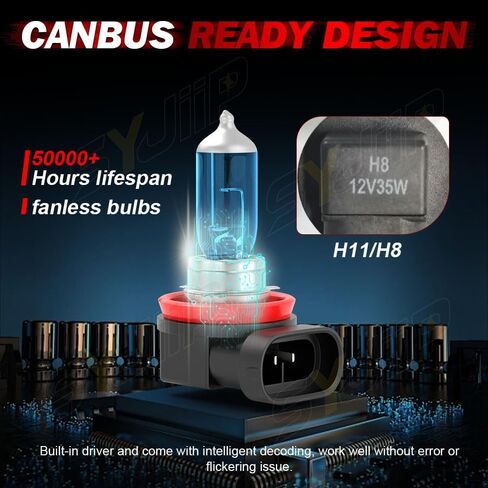 For Jeep Grand Cherokee Headlight Bulbs 1999 2000 2001 2002 2003 2004 2005 2006 2007 2008 2009 2010, 9005 9006 High Low Beam Halogen Lights Combo, 6000K White 55W, 300% Brightness, Plug n Play, 4-Pack in Saudi Arabia