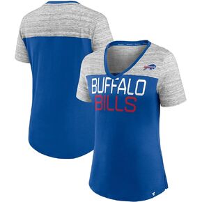 Fanatics Women's Royal/Heathered Gray Buffalo Bills Close Quarters V-Neck T-Shirt