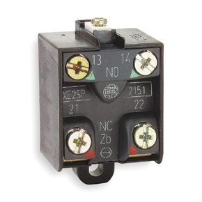 Telemecanique Sensors 1NO/1NC Screw Terminal Contact Block, AC Contact Rating: 10A @ 600VAC - XE2SP2151