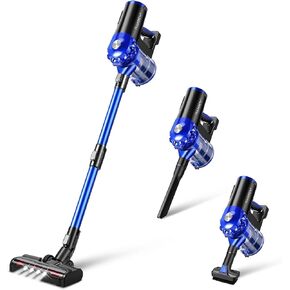 iwoly Cordless Vacuum Cleaner Brushless Rechargeable, Powerful Bagless Vacuum with Detachable Battery and HEPA Filter, Portable Handheld Stick Vacuum for Home Hard Floor Pet Hair