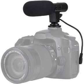 Universal Mini Shotgun Microphone for Smartphones, Camcorders, Camera Microphone for DSLR for YouTube, Vlogging, Live Stream, Tiktok & Filming with 3.5mm Plug Cable