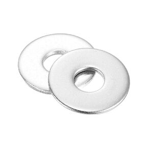 uxcell 50Pcs M6 Flat Washer, 304 Stainless Steel 6.4mm ID x 18mm OD x 1.6mm Thick for Bolt Screw, Factories Repair, Kitchens, Shops, and Outdoor Construction, Silver
