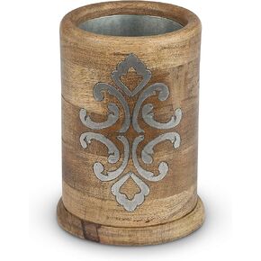 Heritage Collection Wood and Metal Inlay Wine Chiller