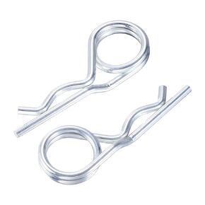 Steel Double Loop Hitch Pin Clip Various Size Fasteners, Multi-Use Cotter Hairpin Assortment Kit, Fit for Various Hitch Pins (M4X85 20PCS)