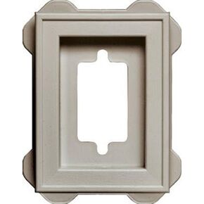 BUILDERS EDGE INC 130130002-017 RECESSED MINI MOUNTING BLOCK GRAY