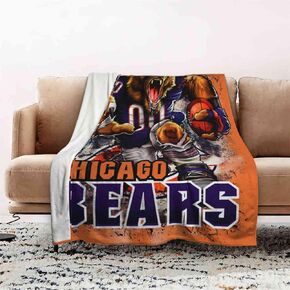 Generic Chicago Sports Team Throw Blanket Lightweight and Soft in All Seasons Travel Blanket American Football Blankets Gifts for Men -40"X50"