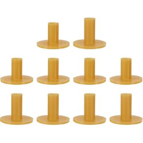 PATIKIL Rubber Golf Tee, 6 Pcs Mix Size Golf Practice Tees Training Driving Range Tees Stable Golf Ball Holder for Outdoor Indoor Hitting Mat, Yellow