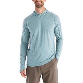 Free Fly Men's Elevate Hoodie - UPF 30+ Sun Protection Shirts, Odor Control, Moisture Wicking, Long Sleeve Sun Hoodie for Men in Kuwait