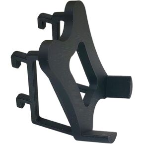 'Just Hanging' Pegboard Mouse Holder, Compatible with IKEA Skadis Pegboard, Pegboard Accessory, Home Office Organization (Matte Black)
