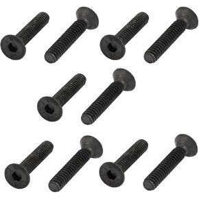 uxcell 3/16-24 x 1" Alloy Steel Flat Head Hex Socket Cap Screw 10pcs