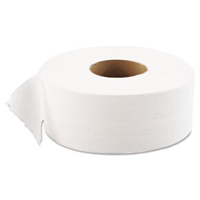 GEN 1511 JRT Jumbo Bath Tissue, 1-Ply, White, 9" dia (Case of 12)
