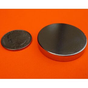 Applied Magnets1 Piece 1.5" x 1/4" Neodymium Disc Magnets