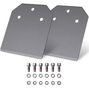 2 Pcs SDS Plus Floor Scraper Replacement Blades, TOOVEM 4 Inch Wide Tile Thinset & Adhesives Removal Blades with Bolts, Nuts, and Washers for 4" x 10" SDS Plus Floor Scrapers