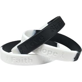 5 Carcinoid Syndrome Silicone Awareness Bracelets - Medical Grade Silicone - Latex and Toxin Free - 5 Bracelets - Show Your Support For Carcinoid Syndrome Awareness