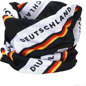 Euroscarves Germany Deutschland Neck Gaiter Tube Scarf (Bandana Balaclava Ski Mask Headband)
