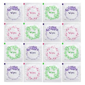 Wet Wipes Travel Size Individual Hand Wipes,Wedding Wet Wipes,Wet Wipes Individually Wrapped Bulk Cleansing Travel Size Wipes for Wedding Barbecue Homeless 150