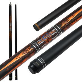 CueMall Carbon Fiber Pool Cue Stick Wrapless 12.2mm 19oz Low Deflection Billiard Cue Stick