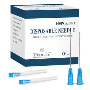 23 Ga 1 1/2 Inch (Individually Wrapped in Box of 100PCS) 16Ga, 18Ga, 21Ga, 22Ga, 25Ga, 27Ga, 30Ga