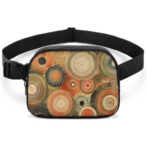 Skull Pattern Fashion Women Fanny Pack Cool Girl Print Zip Closure Waist Bag with Adjustable Strap Black Running Walking Hiking Sports Waist Pouch Crossbody Fanny Pack for Women