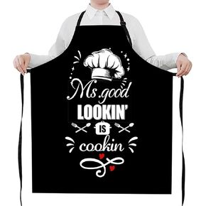 Funny Aprons For Men, BBQ Apron Men’S Chef Cooking Grilling Apron With 2 Pockets Grill Apron Cooking Aprons Chefs Plus Size Womens Cute Aprons For Women Kitchen Apron Gardening Apron With Pockets