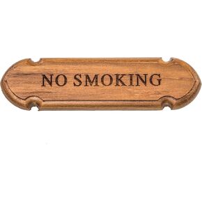 Whitecap 62672 Teak No Smoking Name Plate