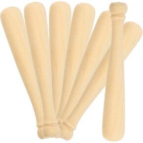 EXCEART 20pcs Mini Baseball Bat Bats Small Baseball Bat Tire Thumper Mini Wooden Baseball Bat Baseball Bat Prop Keychain for Kids Unfinished Baseball Bat Decorate Graffiti Child Lotus Tree