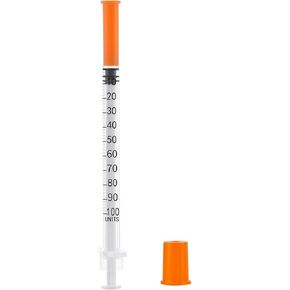 1ml Syringe with 31G 1/4 Inch (6mm), 1cc 31 Gauge Syringes, Individually Wrapped, Pack of 100