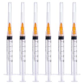 2.5ml with 25 Gauge 1 Inch, Disposable Lab Supplies, Individual Package, Pack of 100
