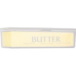 Home-X Single Stick Butter Container - Form Fitting Butter Dish Designed to Hold 1/4 lb of Butter, BPA-free Butter Dish with Lid, Durable Butter Keeper for Home Kitchen Décor