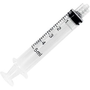 MediVena ONE-CARE 5ml Luer-Lock Syringes, Sterile, Low Dead Space, 100/bx Blister-Packed Syringes 5cc
